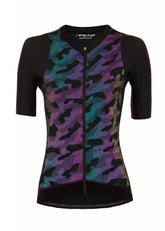 Jersey Ciclismo M/C Mujer GW Camuflaje Reflectante NG/Reflec